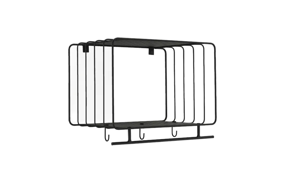 Scandi Living Nod Hat Rack 45 Cm Black