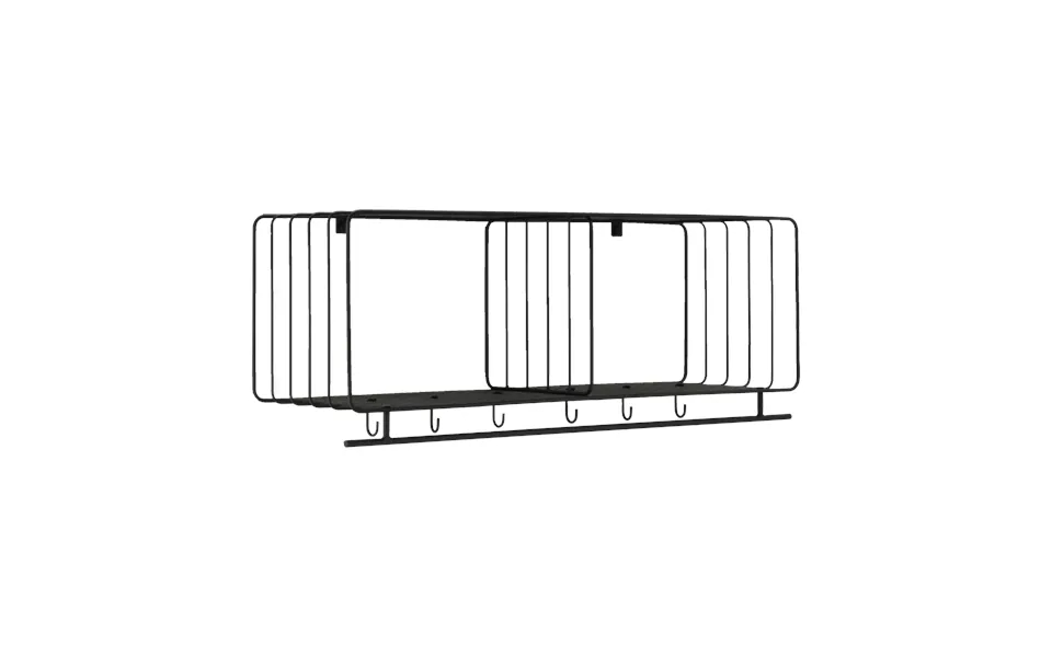 Scandi Living Nod Hat Rack 90 Cm Black