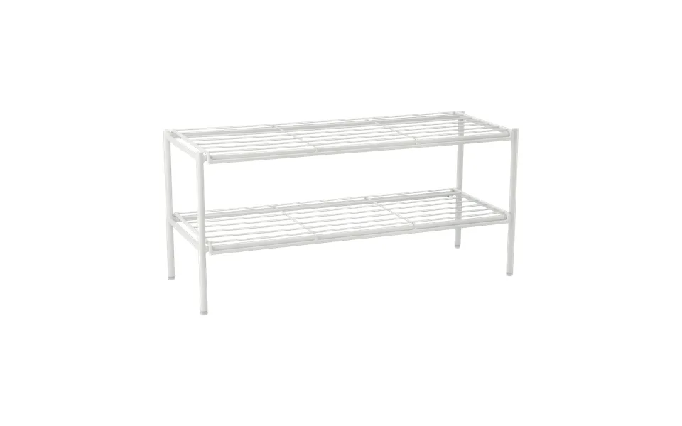 Scandi Living Nod Shoe Rack 80x30x37 Cm White