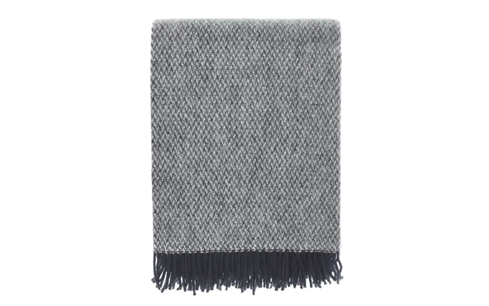 Scandi Living Sandstone Wool Throw 130x180 Cm Indigo Blue