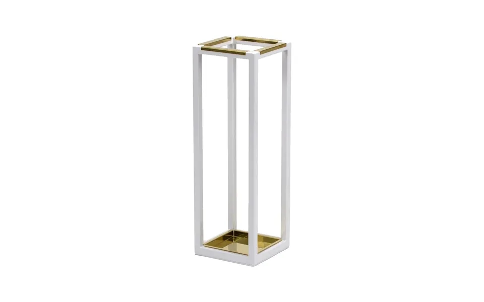 Scherlin Umbrella Stand 2 White Brass