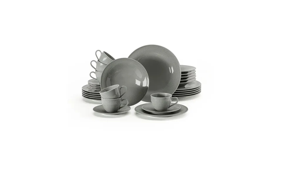 Seltmann Weiden Beat Service Set 30 Pieces Pearl Grey