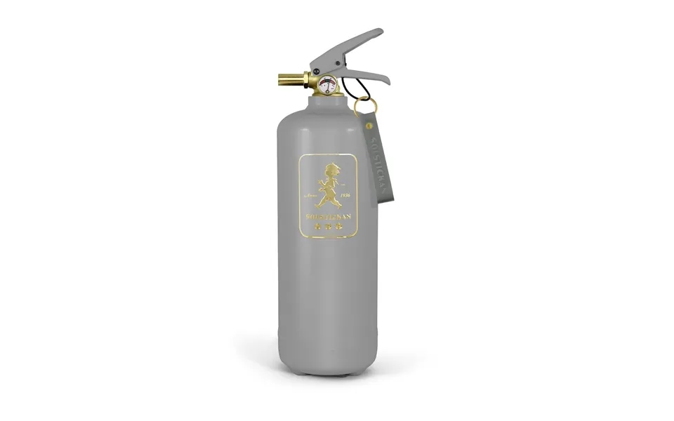 Solstickan Design Solstickan Fire Extinguisher 2 Kg Design Edition Grey-gold