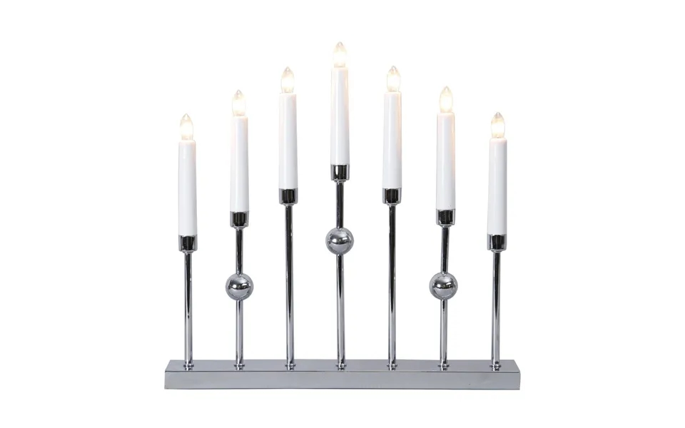 Star Trading Gustavo Candle Arch Chrome