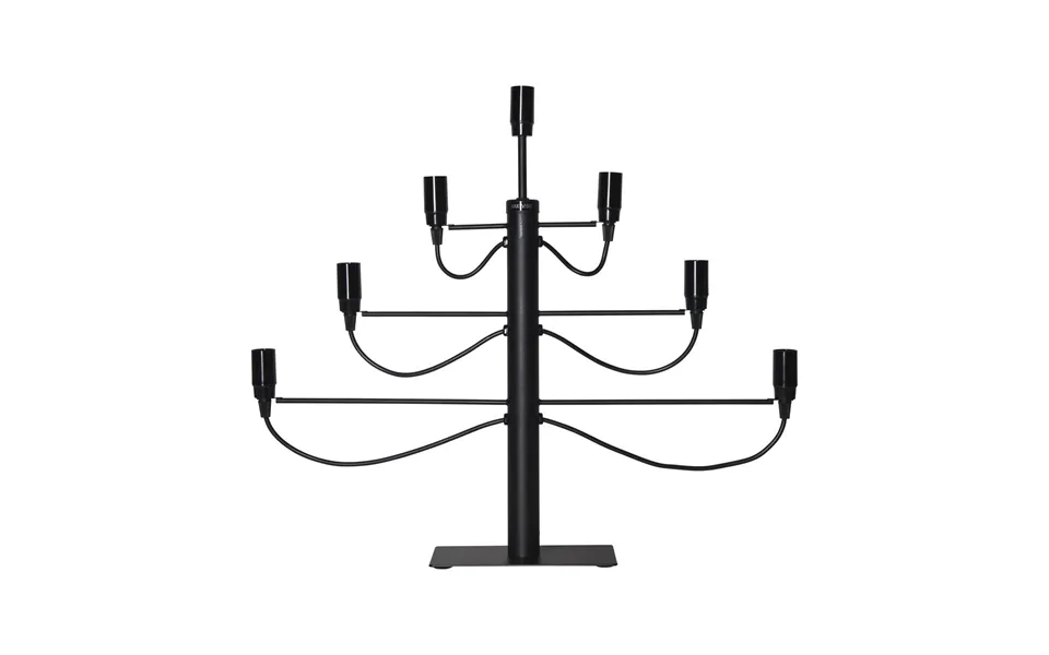 Star Trading Milano Electric Candle Holder Black