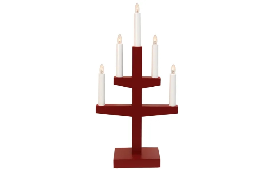 Star Trading Trapp Advent Candle Arch 46 Cm Red