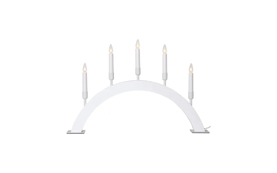 Star Trading Vind Båge Advent Candlestick White