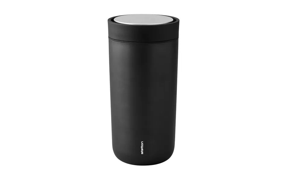 Stelton To Go Click Mug 0.4 L Black Metallic