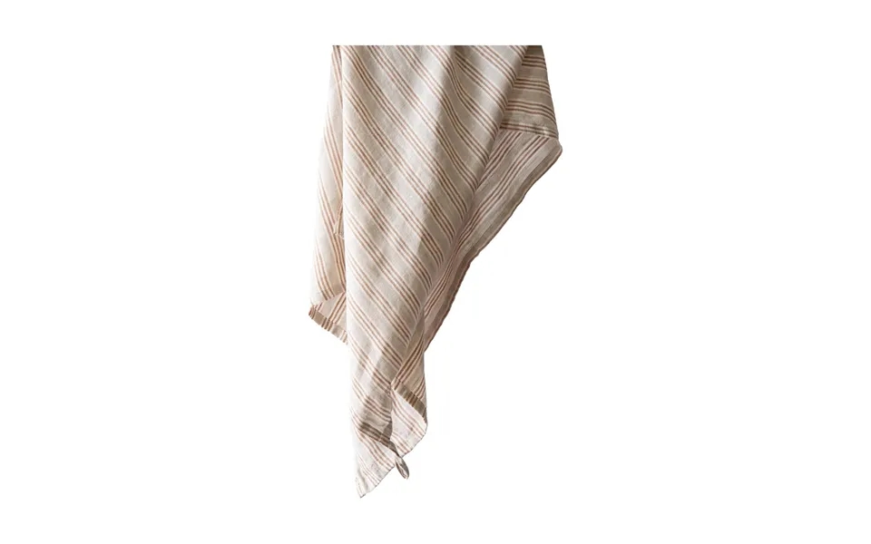 Tell Me More Tell Me More Kitchen Towel Linen 50x70 Cm Hazelnut Stripe
