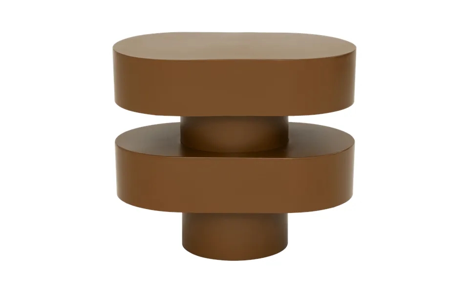 Urban Nature Culture Oval Side Table 34 Cm Golden Brown