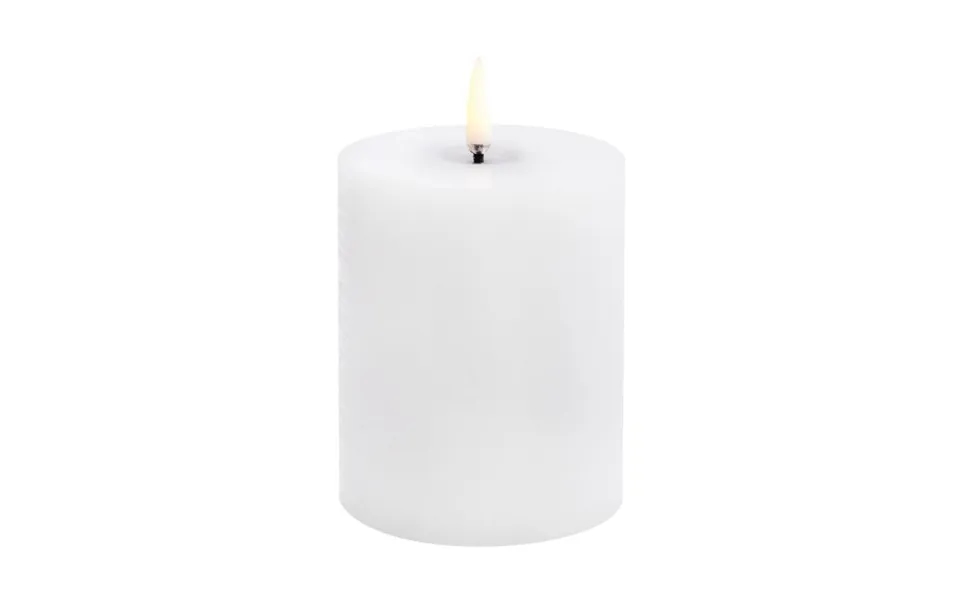 Uyuni Lighting Uyuni Led Block Candle Melted White Rustic - Ø7