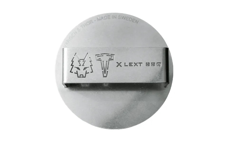 Vargen & Thor Glöd Burger Press Ø14 Cm Polished Steel