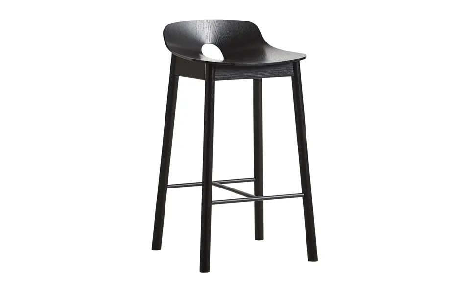 Woud Mono Barstool 65 Cm Black Ash