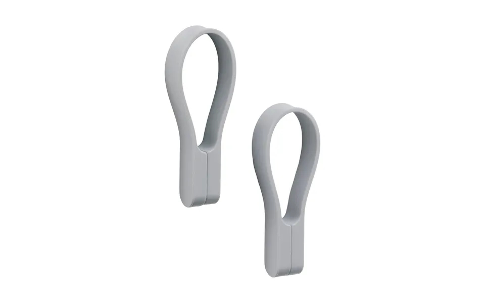 Zone Denmark Loop Towel Hanger Magnet 2-pack Gull Grey