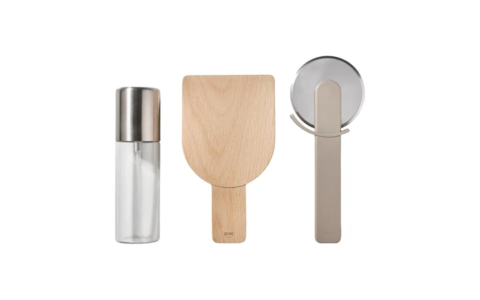 Zone Denmark Singles Pizza Set 3 Pieces Soft Taupe