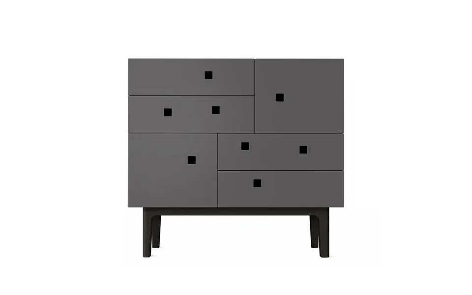 Zweed Peep B1 Dresser Slate Grey - Black Lacquer