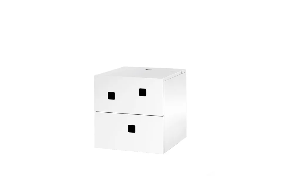 Zweed Peep S1 Bedside Table - Wall Hung White