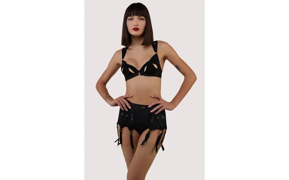 Anita Black Mesh 10 Strap Retro Fetish Suspender Belt 18