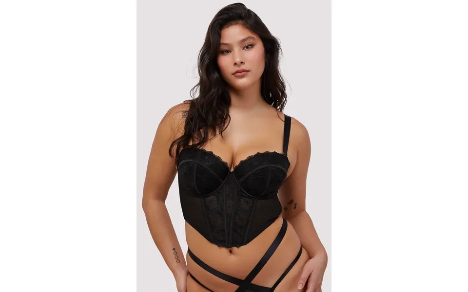 Daisy Embroidery Strapless Bustier 36f