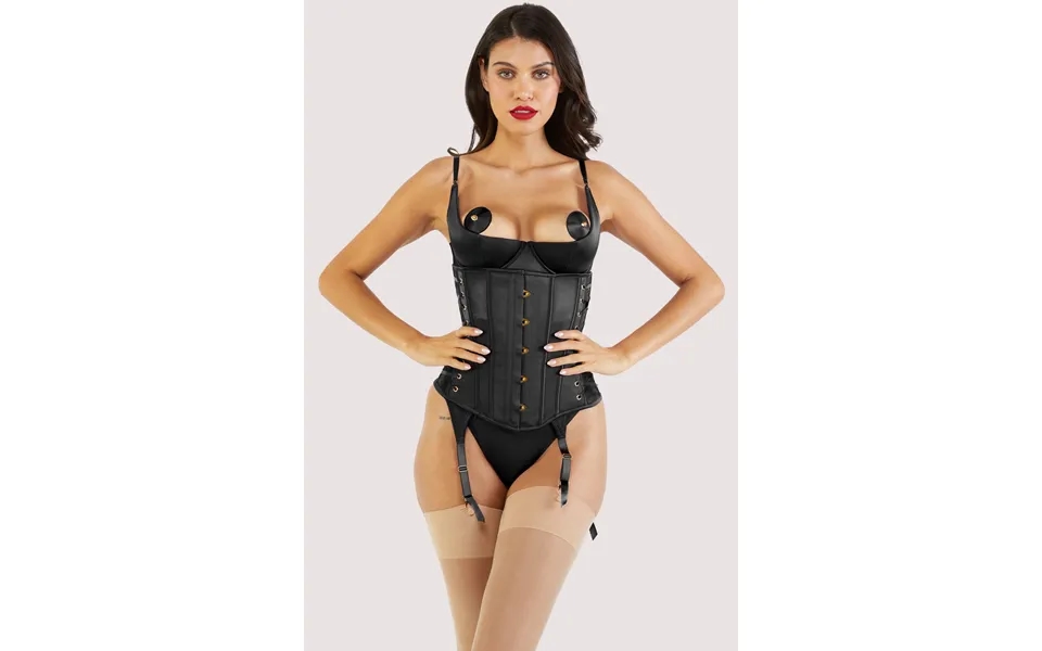 Etta Black Tie Underbust Corset 18
