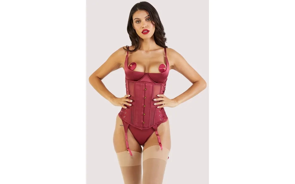 Etta Red Tie Underbust Corset 8