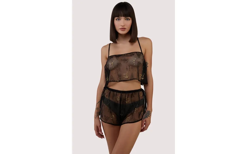 Faith Astrology Embroidery Sheer Cami Set 8