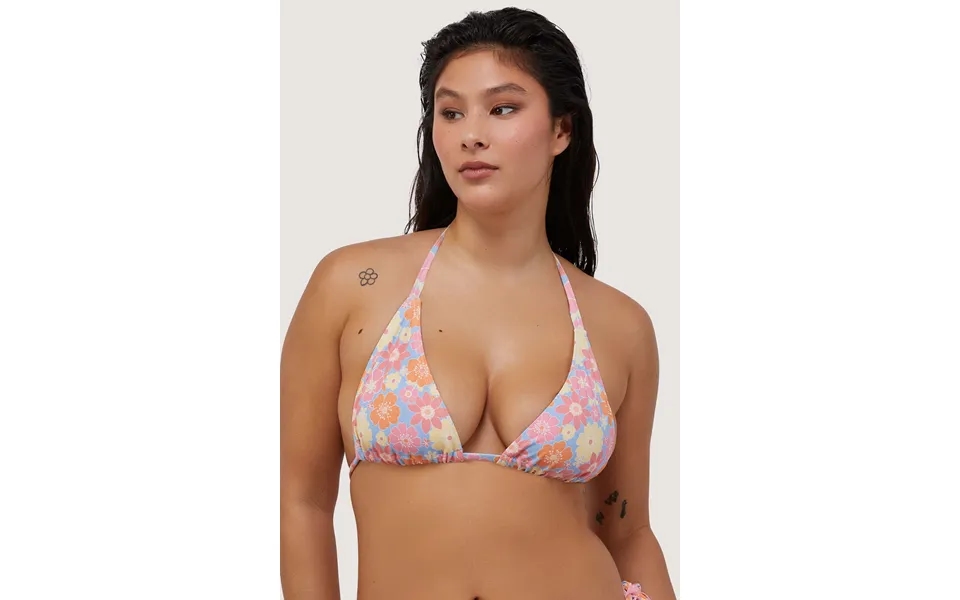 Floral Triangle Bikini Top Fuller Bust Exclusive 10e F