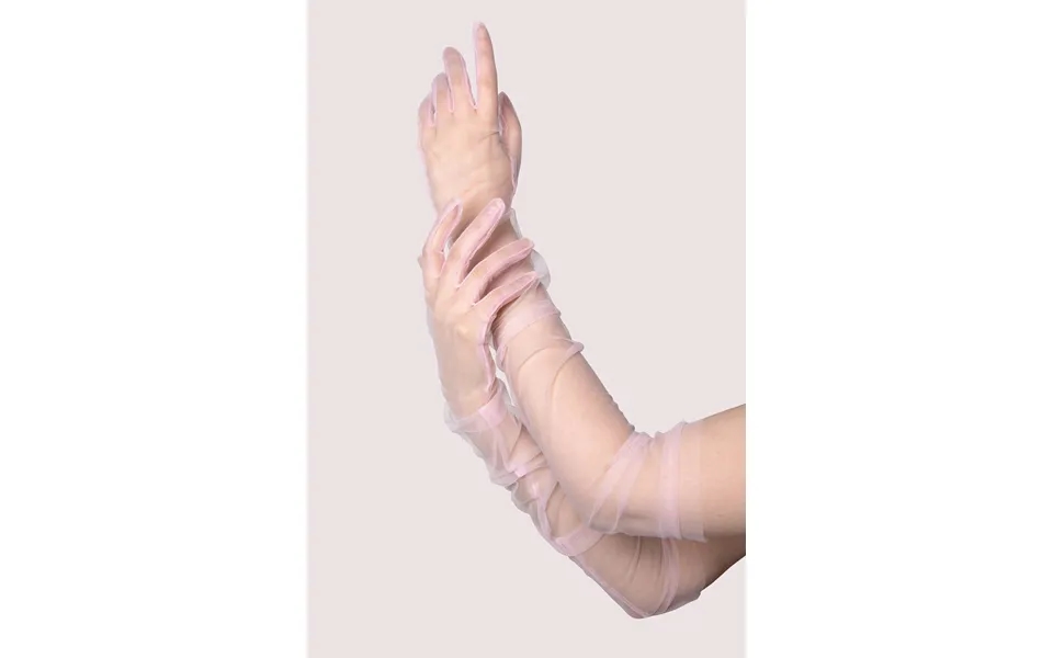 Light Pink Sheer Gloves One Size