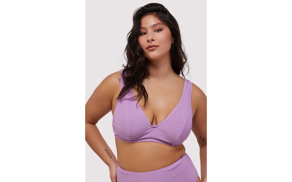 Mila Lilac Scrunch Hidden-underwire Bikini Top 32g