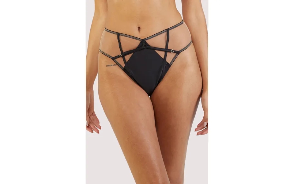 Ramona Black Mesh High Waisted Brief 12