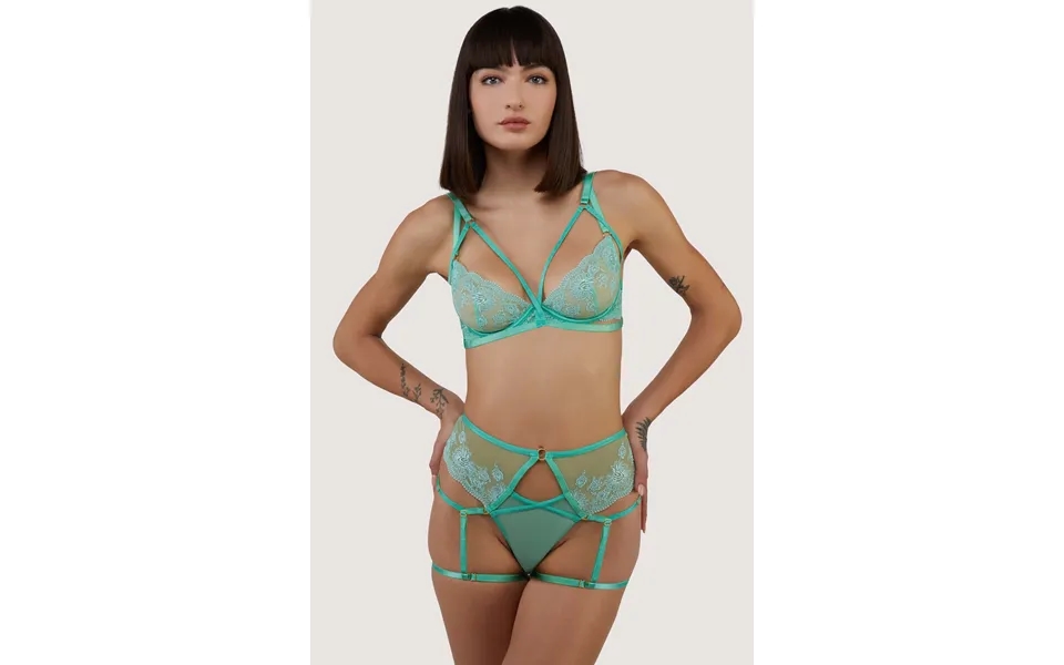 Sarina Green Embroidery Harness Set 32e