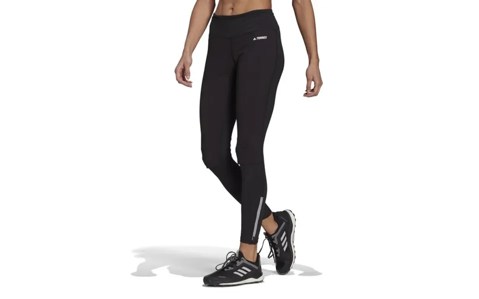 Adidas Agravic Women's Black Long Tights - Windproof Performance For Runners