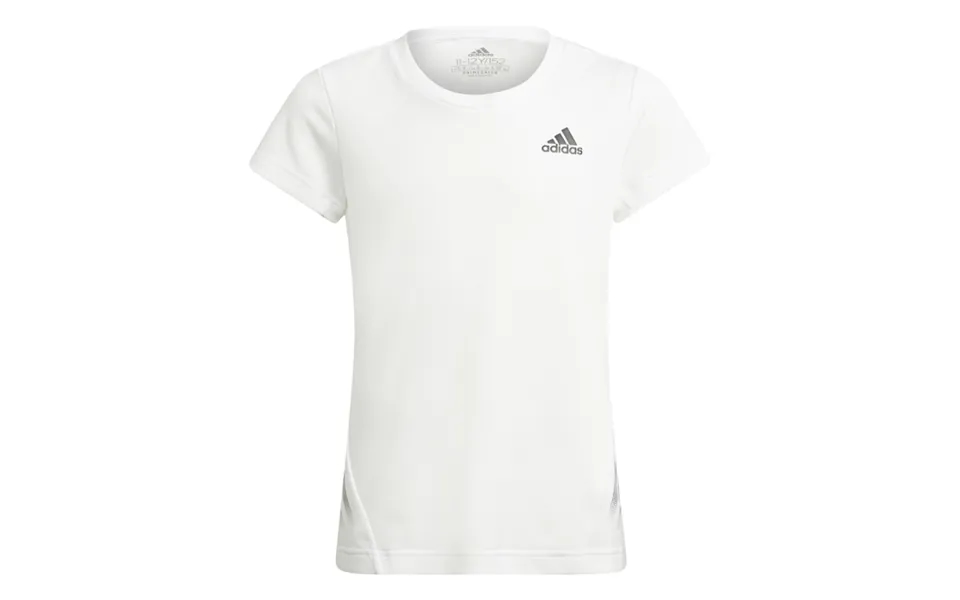 Adidas G A.r. 3s Tee Junior White Black Ideal For Running And Training - Lightweight Breathable Performance Top