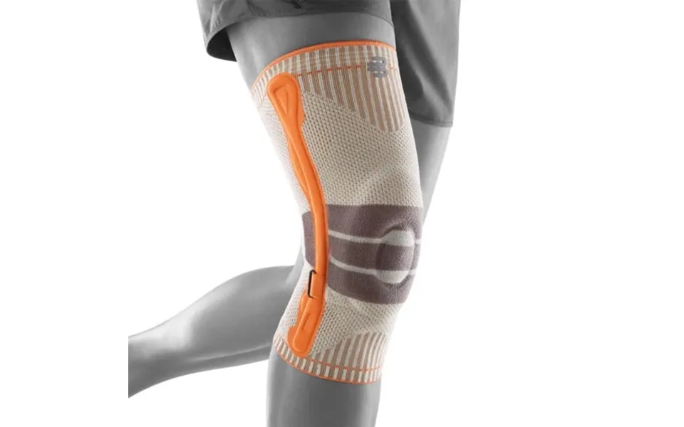 Bauerfeind Outdoor Knee Support - Optimal Stability For Active Outdoor Enthusiasts In Vibrant Orange