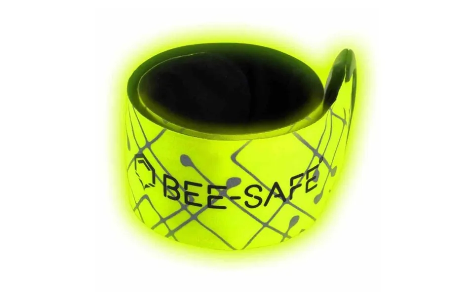 Bee-safe Led Click Band - Lime Reflector For Enhanced Night Running Safety