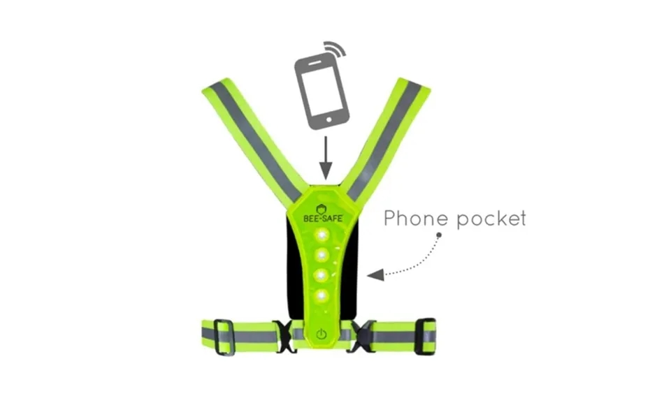 Bee-safe Led Harness Phone Pocket One Size Yellow Women