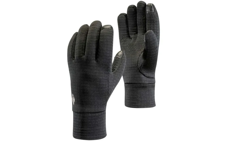 Black Diamond Midweight Gridtech Gloves Xs Black For Running And Outdoor Activities - Warm, Breathable, And Durable