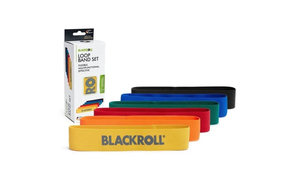Blackroll Loop Band Set - 6 Colourful Resistance Bands For Home Training And Fitness
