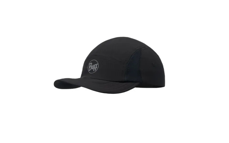 Buff 5 Panel Cap In Black Ideal For Running And Outdoor Activities