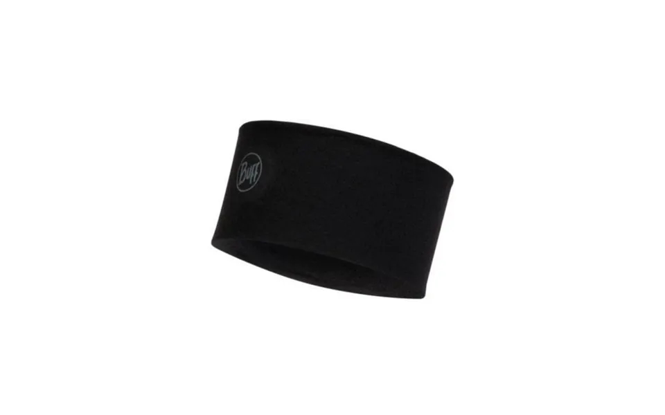 Buff Merino Wide Headband One Size Black Women