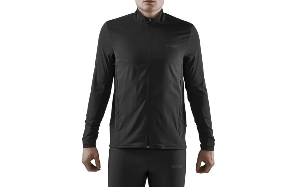 Cep Core Run Windbreaker Jacket Men’s S Black Lightweight - Windproof Running Jacket For Blustery Weather