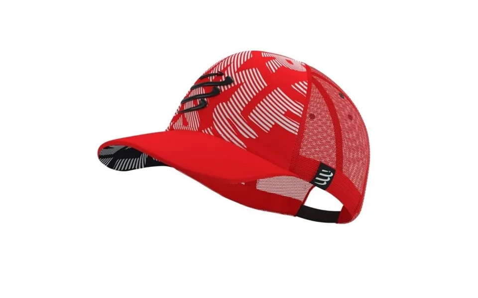 Compressport Red Trucker Cap Stylish Headwear For Runners And Outdoor Enthusiasts