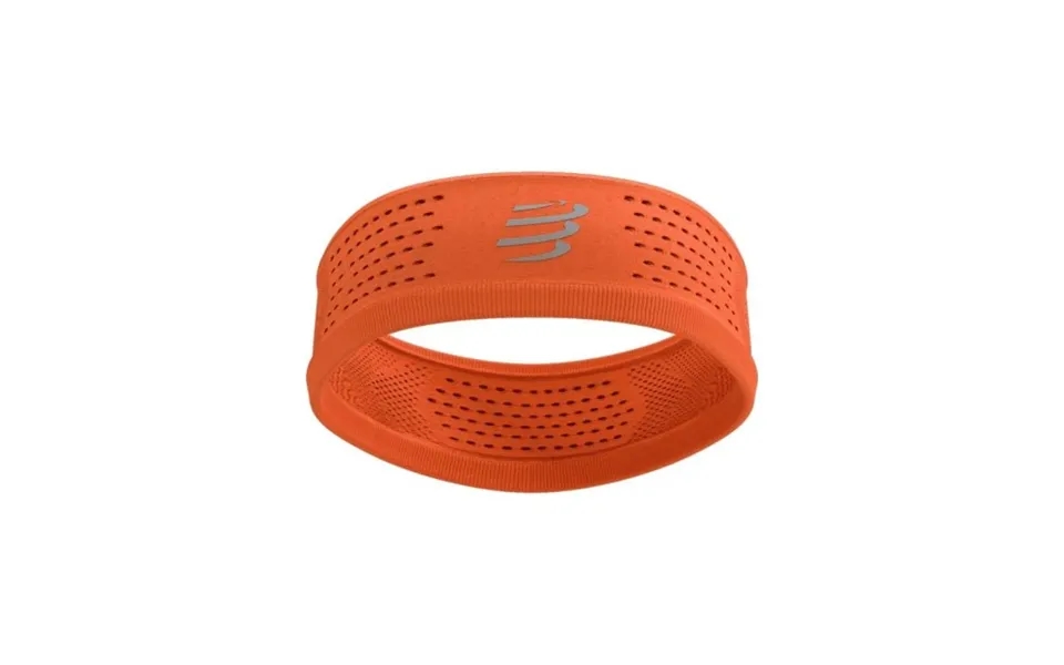 Compressport Thin Headband - Fire Colour, Ideal For Running And Training, Keeps Sweat Away From Face
