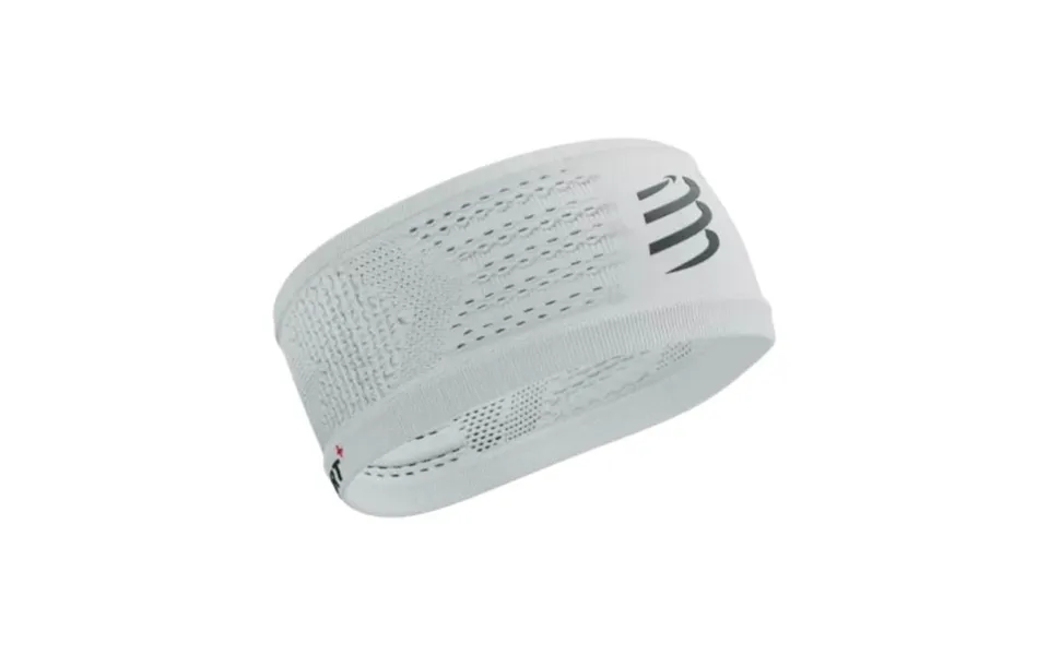 Compressport White Headband - Perfect For Running And Training, Keeps Sweat Away From Face
