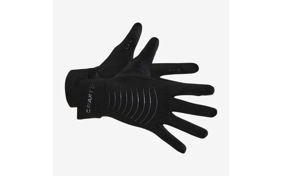 Craft Core Essence Thermal Gloves - Black, Ideal For Cold Weather Running