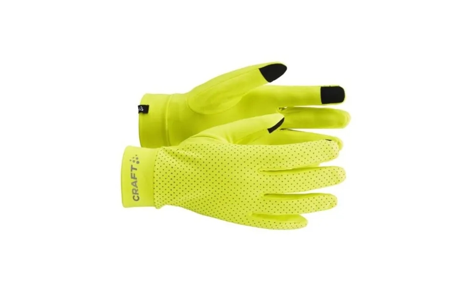 Craft Lumen Fleece Glove 9 M Yellow Women