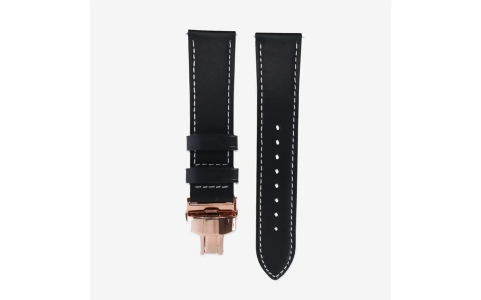 Elevate Leather Strap For Forerunner 22mm - Stylish Black, Durable Design For Active Lifestyles