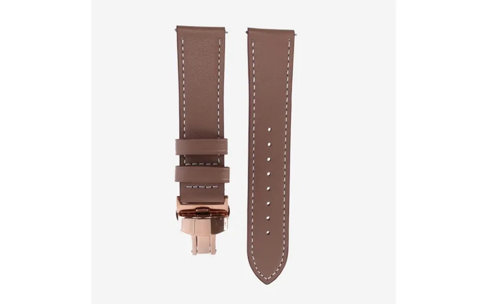 Elevate Leather Strap For Forerunner 22mm - Stylish Brown, Durable Design For Active Lifestyles