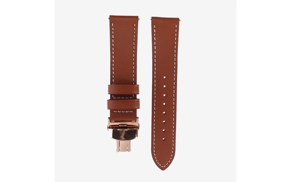 Elevate Leather Strap For Forerunner 22mm - Stylish Brown, Durable Design For Active Lifestyles