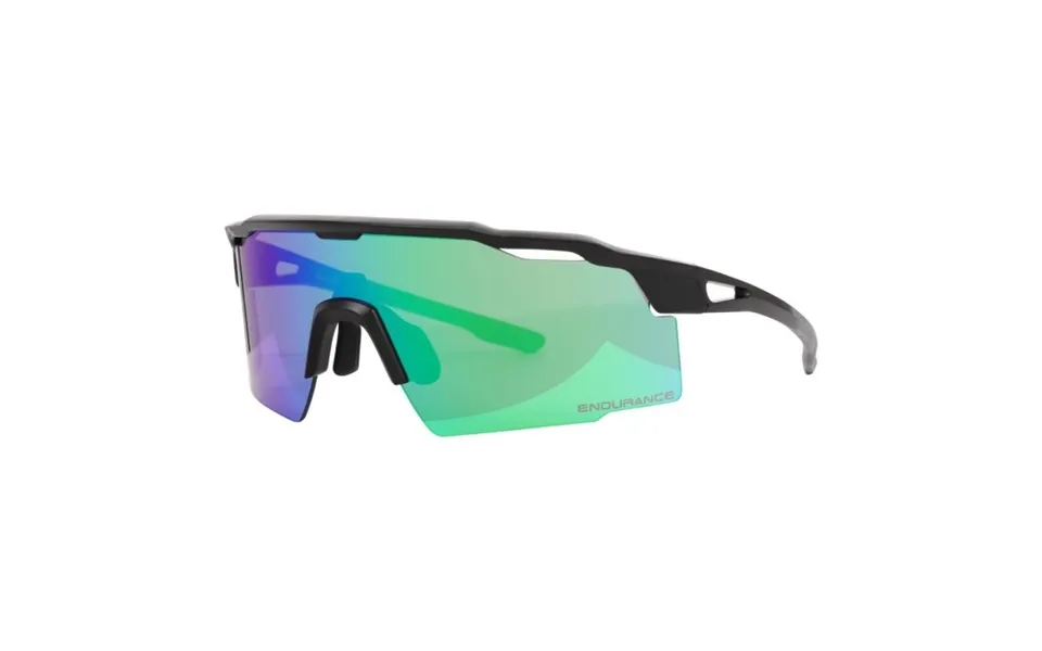 Endurance Black Half-frame Sports Sunglasses For Optimal Running Performance